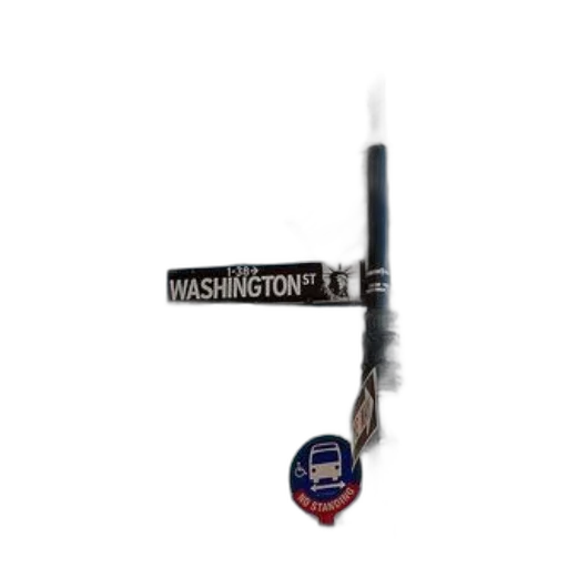 weapon, staff, street, sign transparent PNG cut-out