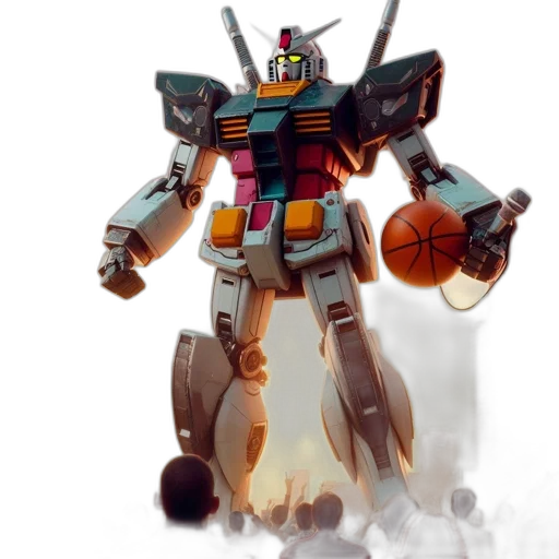 robot, weapon, concept art, 3d render transparent PNG cut-out