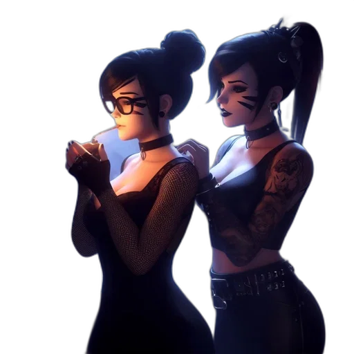 concept art, comic book art, cyberpunk, fantasy art transparent PNG cut-out