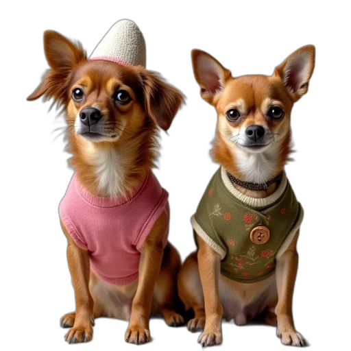 hat, animal, staff, photorealistic transparent PNG cut-out