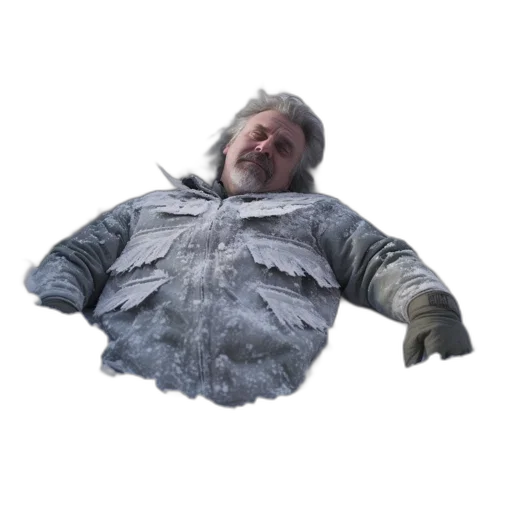 jacket, creature, staff, robot transparent PNG cut-out