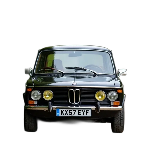 car, photorealistic, black, compact transparent PNG cut-out