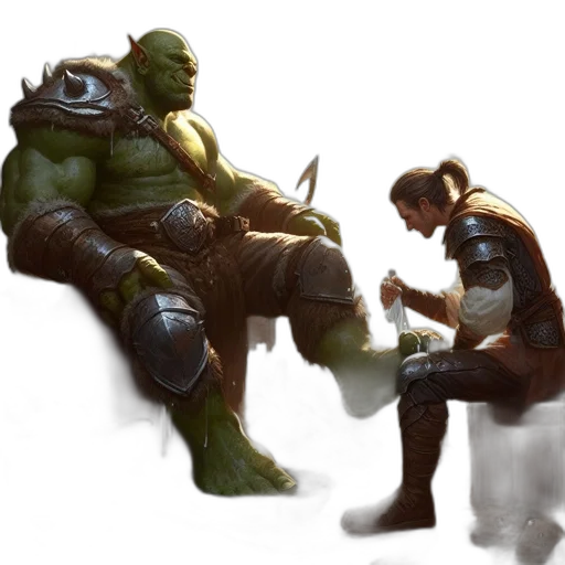 staff, concept art, fantasy art, comic book art transparent PNG cut-out
