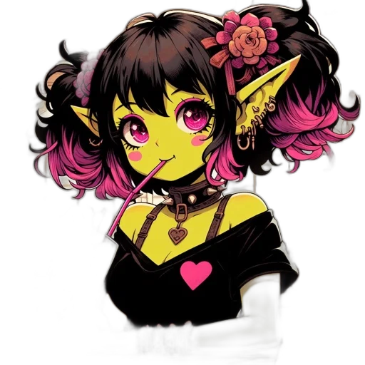 flower, staff, mask, face transparent PNG cut-out