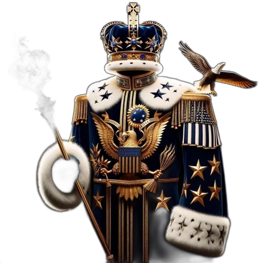 crown, staff, jewelry, robot transparent PNG cut-out