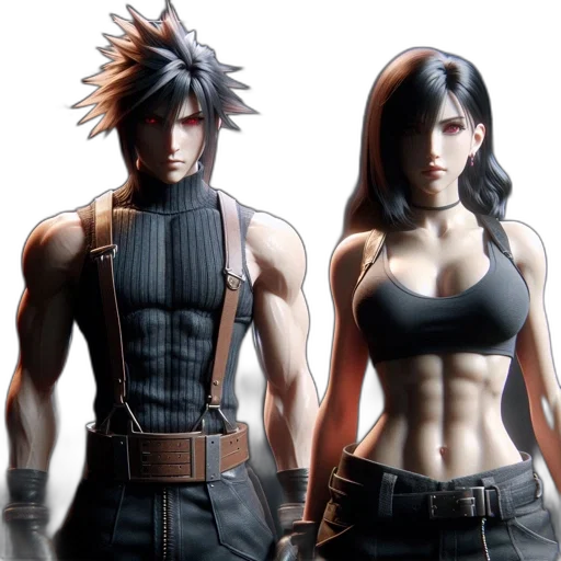 concept art, 3d render, comic book art, cyberpunk transparent PNG cut-out