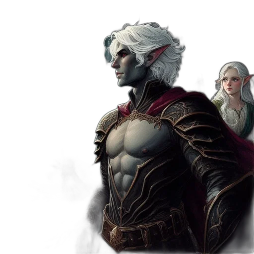 fantasy art, concept art, comic book art, 3d render transparent PNG cut-out