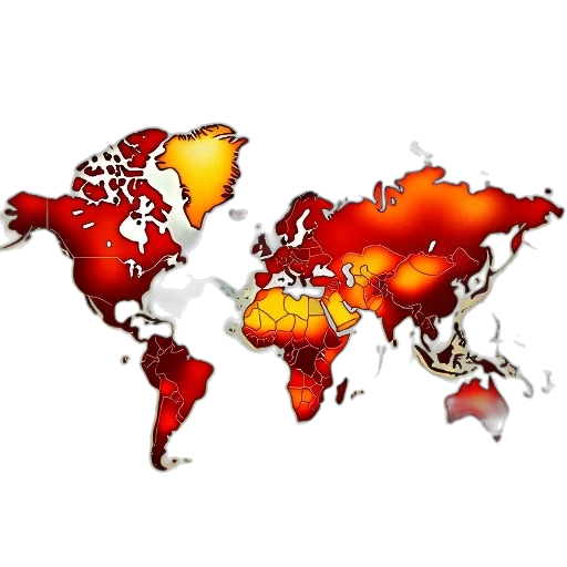 red, updated, map, showing transparent PNG cut-out