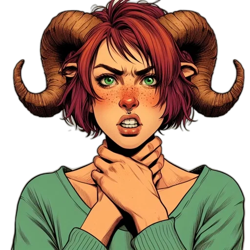 face, mask, comic book art, concept art transparent PNG cut-out