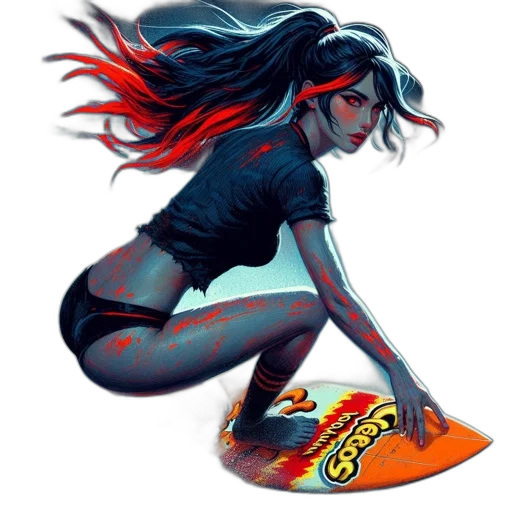 concept art, comic book art, fantasy art, anime transparent PNG cut-out