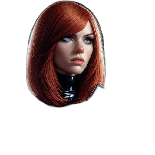 hair, face, jewelry, mask transparent PNG cut-out