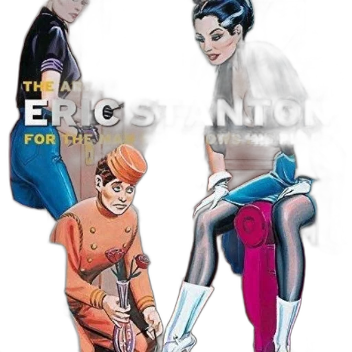 comic book art, concept art, cyberpunk, cartoon transparent PNG cut-out