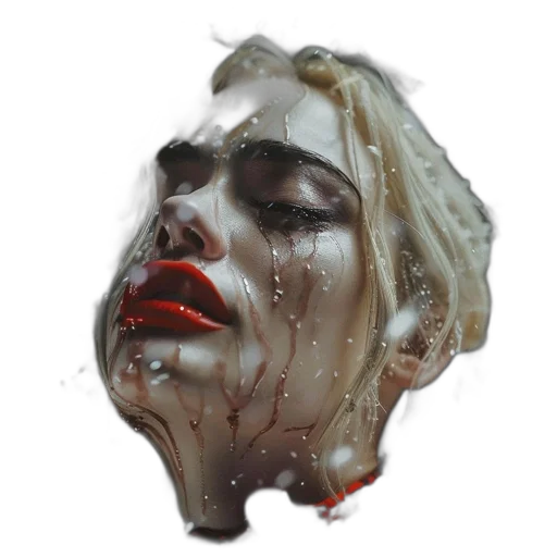 face, mask, crown, photorealistic transparent PNG cut-out