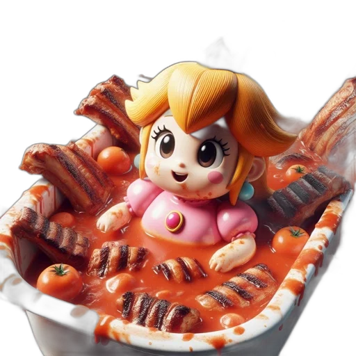 food, creature, animal, 3d render transparent PNG cut-out