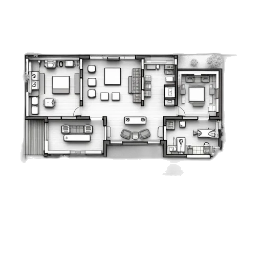 building, furniture, 3d render, concept art transparent PNG cut-out