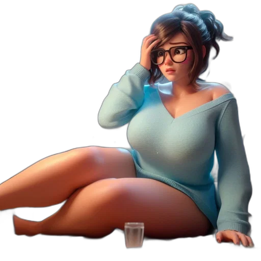 dress, robot, concept art, pixel art transparent PNG cut-out