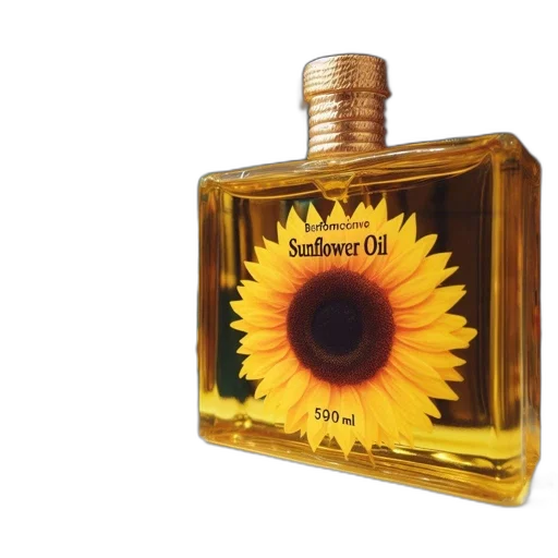 bottle, flower, crown, 3d render transparent PNG cut-out