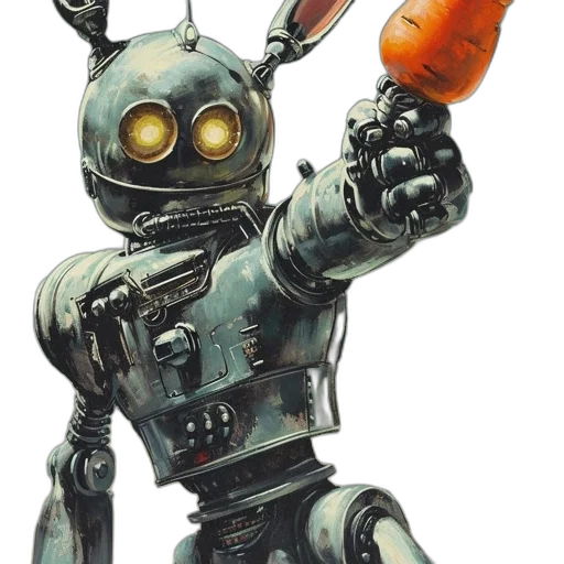 robot, weapon, staff, animal transparent PNG cut-out