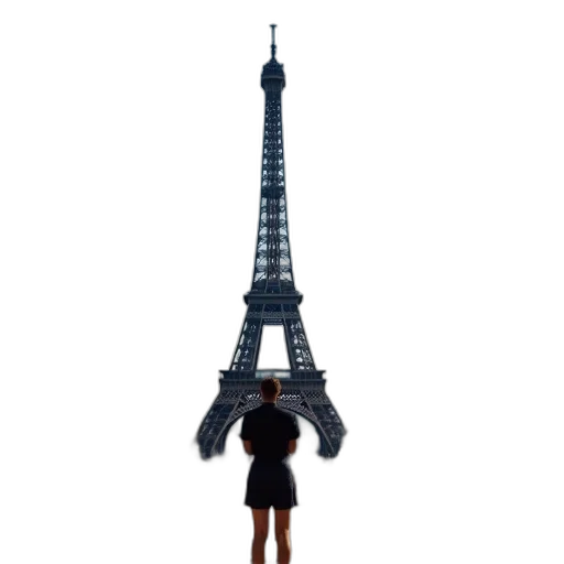 umbrella, dress, building, robot transparent PNG cut-out