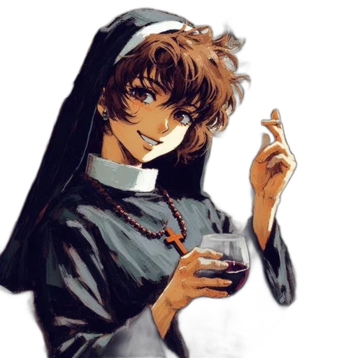 anime, pixel art, concept art, vaporwave transparent PNG cut-out