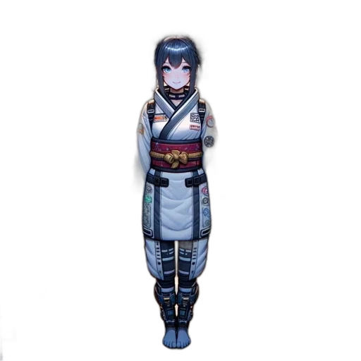 robot, staff, sword, dress transparent PNG cut-out