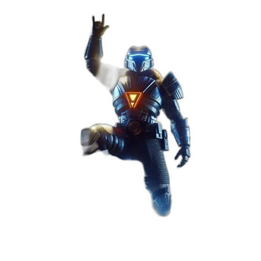 robot, weapon, jacket, creature transparent PNG cut-out