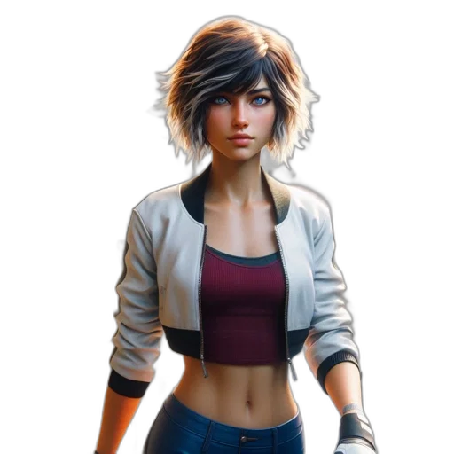jacket, staff, concept art, pixel art transparent PNG cut-out