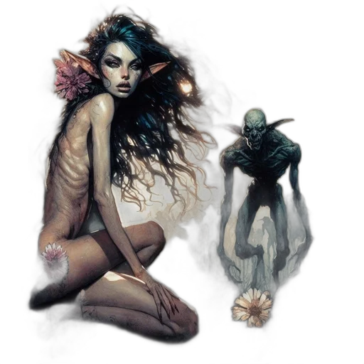 creature, concept art, fantasy art, comic book art transparent PNG cut-out