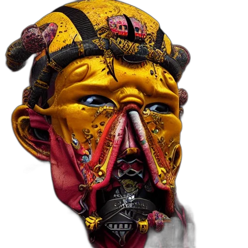 mask, face, staff, crown transparent PNG cut-out