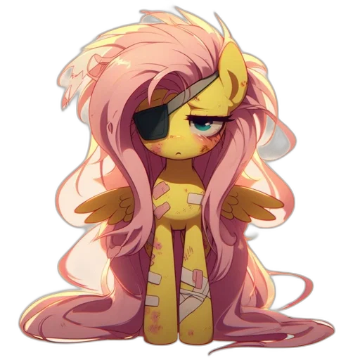 staff, dress, hair, creature transparent PNG cut-out