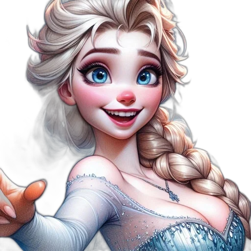 face, dress, fantasy art, photorealistic transparent PNG cut-out