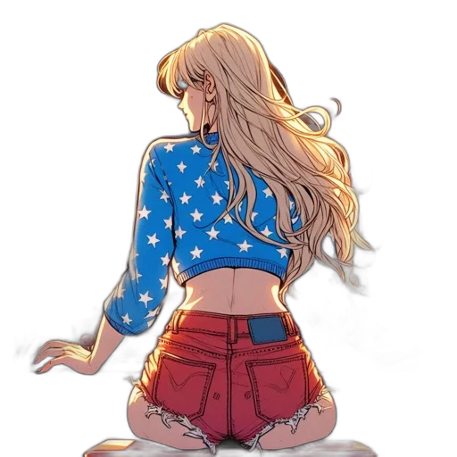 dress, jacket, comic book art, concept art transparent PNG cut-out