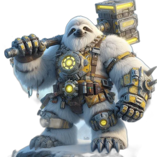 weapon, animal, staff, robot transparent PNG cut-out