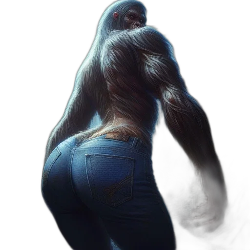 creature, animal, hair, robot transparent PNG cut-out