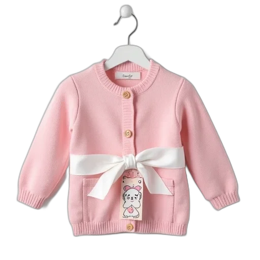 jacket, pastel, pink, knitted transparent PNG cut-out