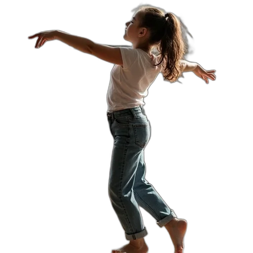 shoes, girls, dancing, jeans transparent PNG cut-out