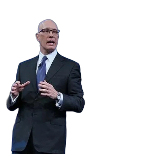 man, suit, speaks, retail transparent PNG cut-out