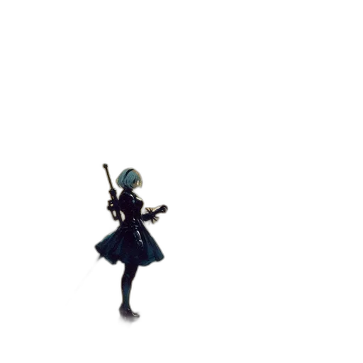 weapon, robot, sword, staff transparent PNG cut-out