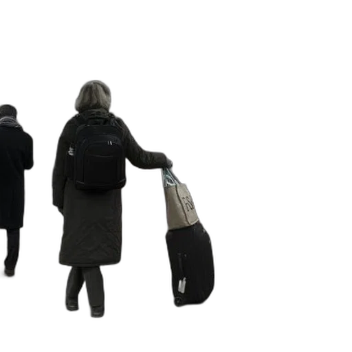 jacket, staff, umbrella, 3d render transparent PNG cut-out