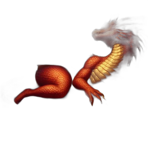 dragon, creature, animal, hair transparent PNG cut-out