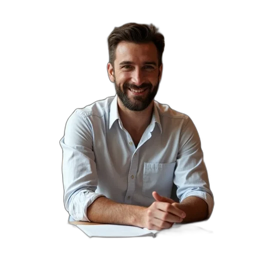 staff, face, jacket, hair transparent PNG cut-out