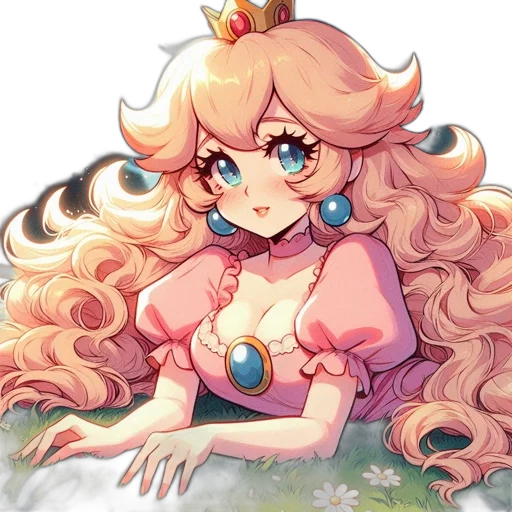 crown, staff, dress, pixel art transparent PNG cut-out