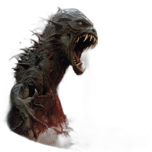 dragon, creature, animal, hair transparent PNG cut-out