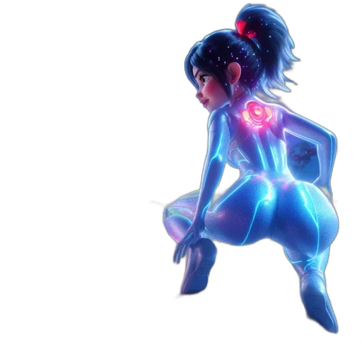 dress, robot, concept art, 3d render transparent PNG cut-out