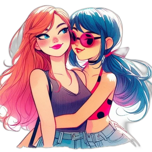 anime, cartoon, watercolor, concept art transparent PNG cut-out