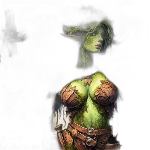 concept art, fantasy art, comic book art, watercolor transparent PNG cut-out