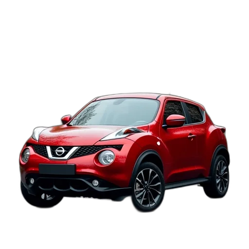 car, 3d render, red, nissan transparent PNG cut-out