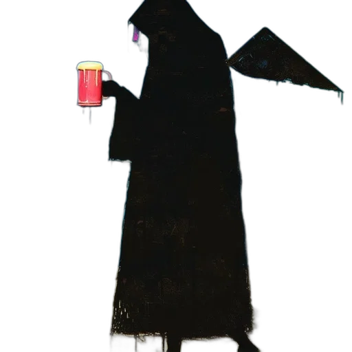 staff, umbrella, hat, dress transparent PNG cut-out