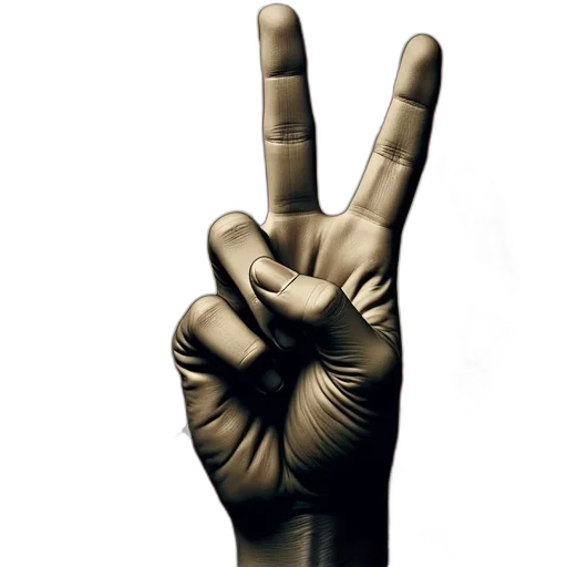 weapon, photorealistic, 3d render, peace transparent PNG cut-out