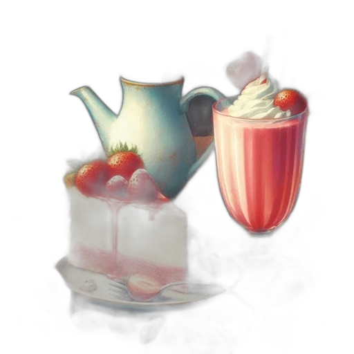 food, crown, 3d render, photorealistic transparent PNG cut-out